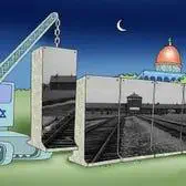 A drawing of a train on a wall