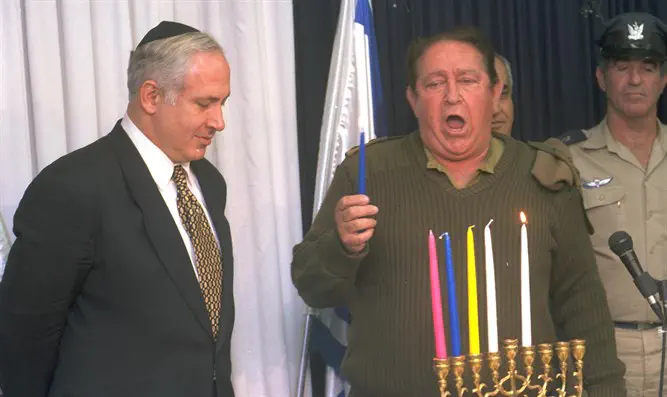 החזן אריה בראון ז"ל ונתניהו - 1996