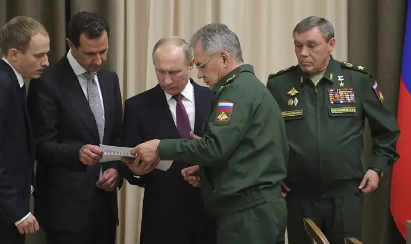 Putin, Assad, Russian DM & Chief of General Staff attend meeting in Sochi, Russia