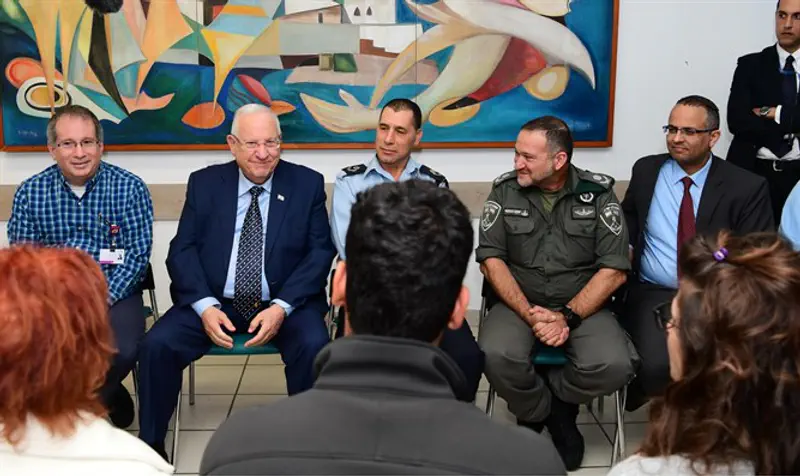 President Rivlin meeting the wounded