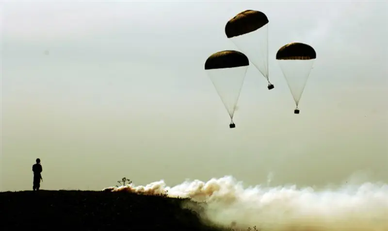 Paratroopers exercise