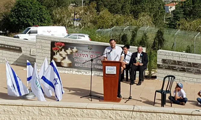 יוסי דגן במהלך הטקס