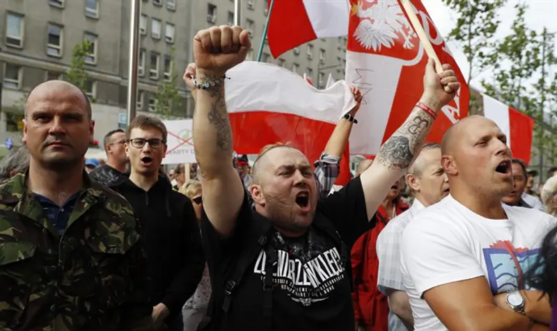 ONR marchers, Poland