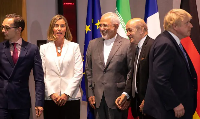 Zarif with European friends