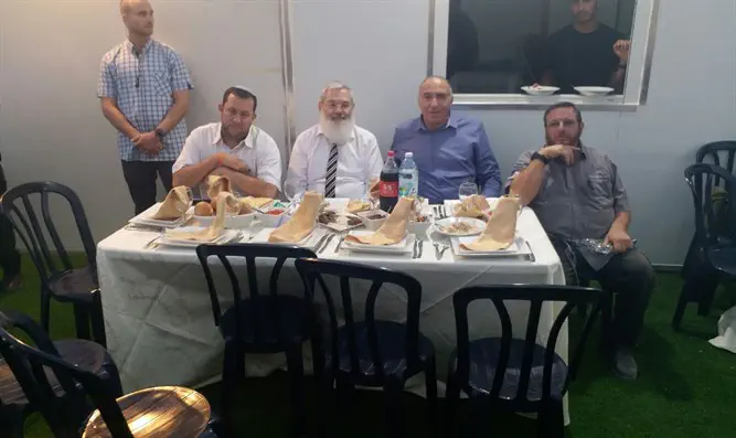 Yossi Dagan, Dep Min Ben Dahan, MK Yogev, IDU Commander Ben Yaakov