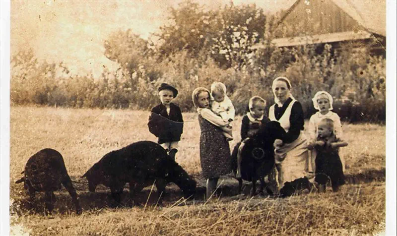 The six Ulma children, seen here with their mother during their last summer alive, were killed in 1944 after watching their parents' execution for harboring Jews.