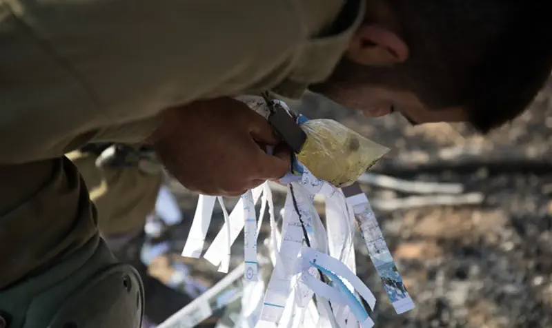 Border Policeman dismantles gas-bearing kite launched from Gaza