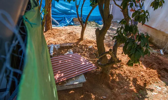 חצר הבית שבה נמצאה הגופה