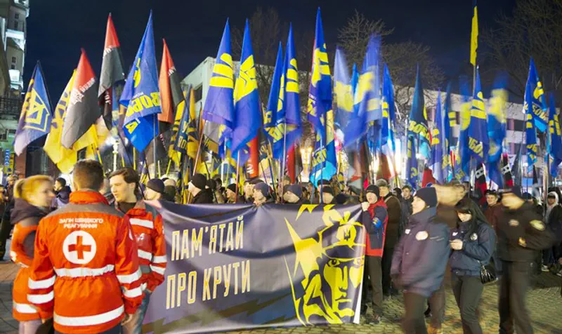 National Patriotic Forces of Ukraine torch procession