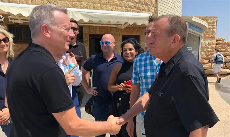 Jon Ola Sand meets Tel Aviv Mayor Ron Huldai