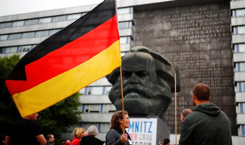 'Pro Chemnitz' group demonstrates in Chemnitz, after killing of man
