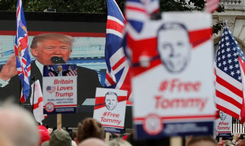Britain loves Trump, Free Tommy