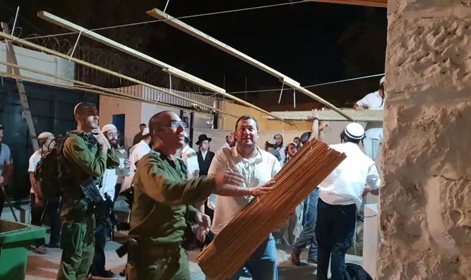 Sukkah at Joseph's Tomb