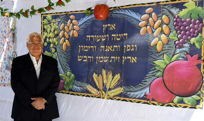 David Friedman in his Sukkah