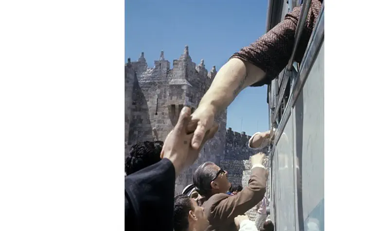 Arab refugees leaving Jerusalem after the Six Day War, 1967