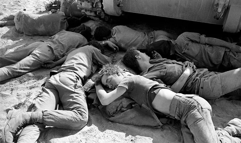Military drill in Sinai, 1976
