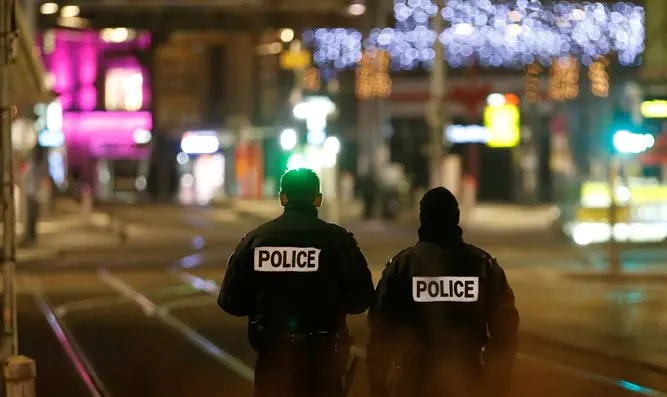 Police secure a street and the surrounding area after a shooting in Strasbourg