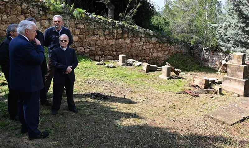 Ambassador Friedman visits Beit Jimal Monastery
