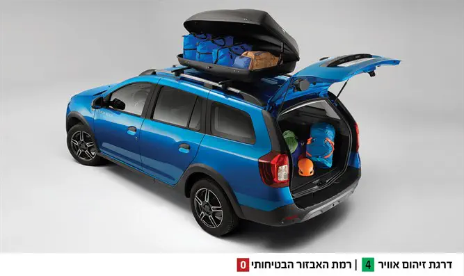 תא המטען העצום של הדאצ'יה Stepway MCV המשפחתית