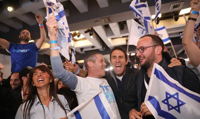 Blue and White HQ celebrations