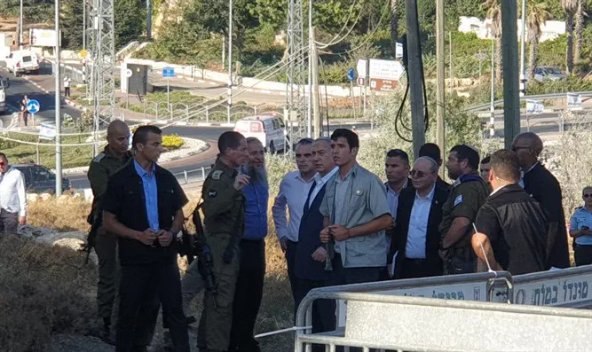 נתניהו בזירת הרצח