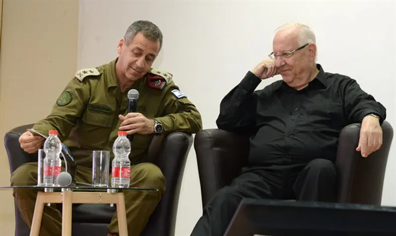 IDF Chief of Staff Aviv Kochavi and President Rivlin