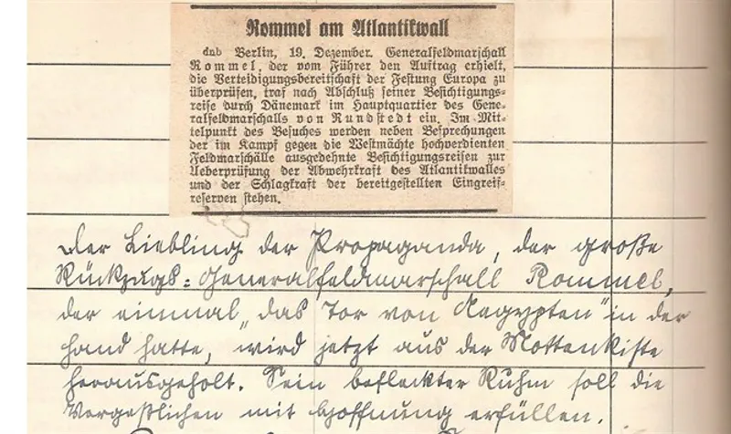 Kellner diary on Rommel