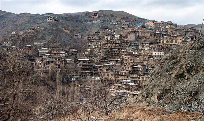 Village Kang in mountains near Mashhad, Iran