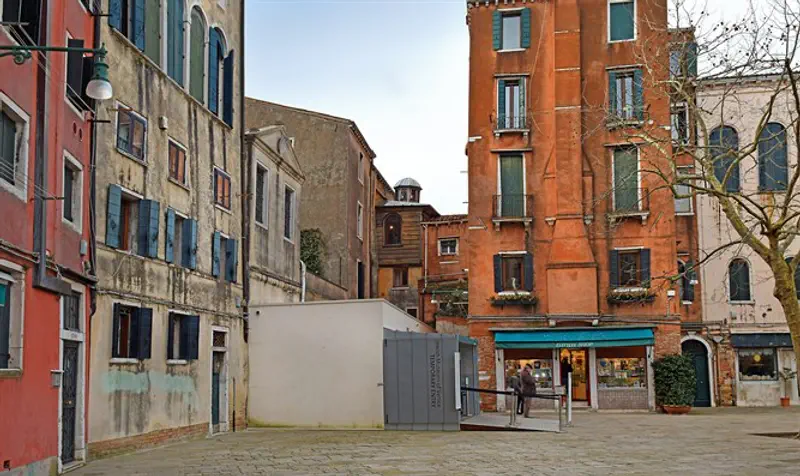 Main square of Ghetto Novo, antique Jewish district of Venice