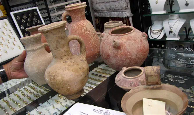 חלק מהעתיקות שנמצאו