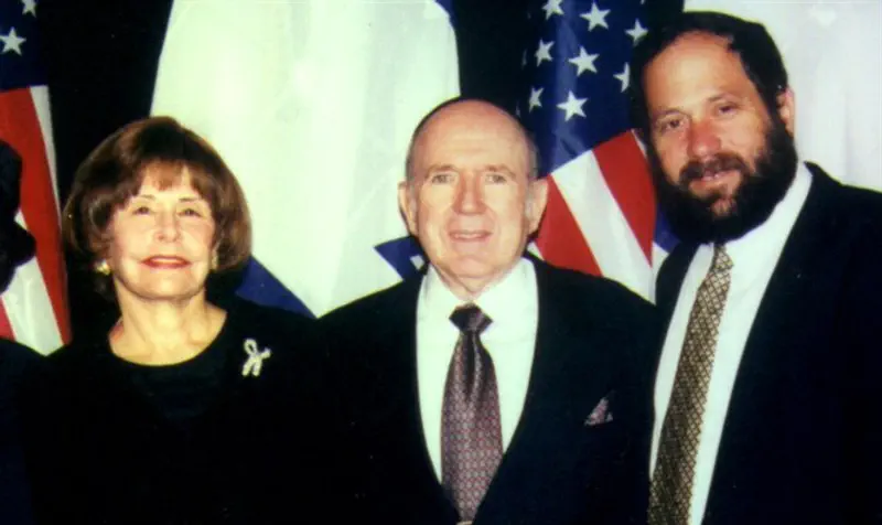 מוסקוביץ' (במרכז) באירוע בניו יורק לחיזוק היישוב היהודי בחברון