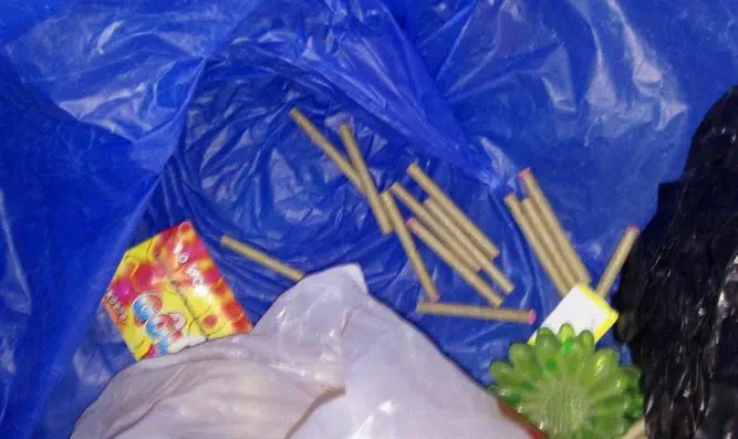 הזיקוקים שנתפסו