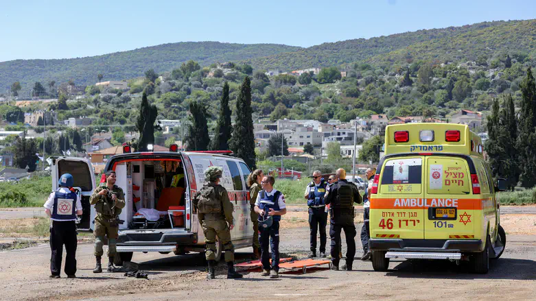 Seven injured after kamikaze drone lands in northern Israel