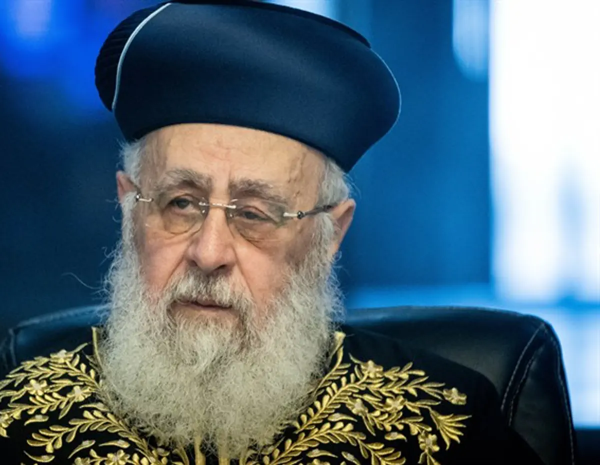 Sephardic Chief Rabbi won't stay on: 'I want to focus on Torah ...