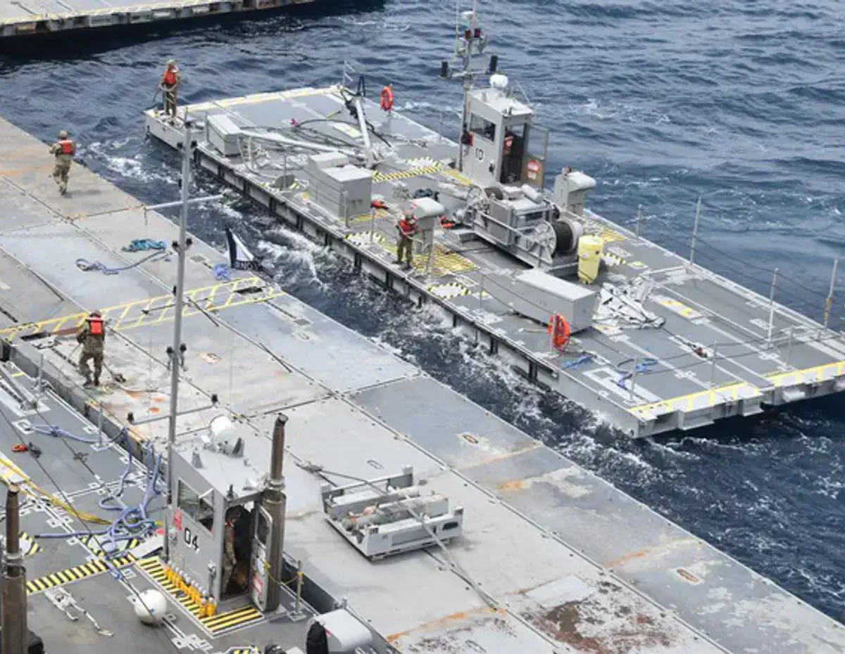 US admits: Aid sent through new Gaza pier likely doesn't reach Gazans - Vimarsana News