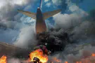 Крушение российского Ил-76. Видео