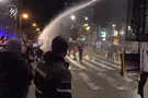 Pumper truck used to clear protest in Tel Aviv