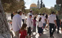 Over 1,000 Jews ascend Temple Mount today