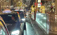 Колонна с ханукиями на улицах Берлина. Видео