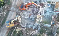 נהרס מבנה פלסטיני לא חוקי בשומרון