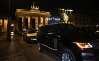 Hanukkah parade held from Berlin Olympic Stadium