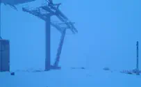 שלג במפלס העליון בהר החרמון