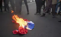 Dozens protest outside French embassy over Khamenei cartoons