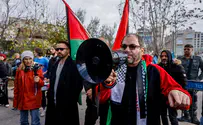 PLO flags waved at protest in eastern Jerusalem
