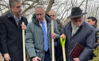 שר החוץ ורבה של קייב נטעו עץ ב'באבי יאר'