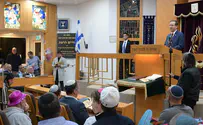 הנשיא הרצוג קרא במגילה בבית הכנסת של אביו
