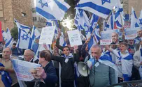 Demonstrators at Herzog's home: 'We will continue the reform' 