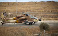 Вертолёт Apache приземлился у кибуца Гааш