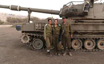 Family united during IDF artillery exercise