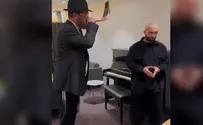 Israeli singer Omer Adam hears the shofar